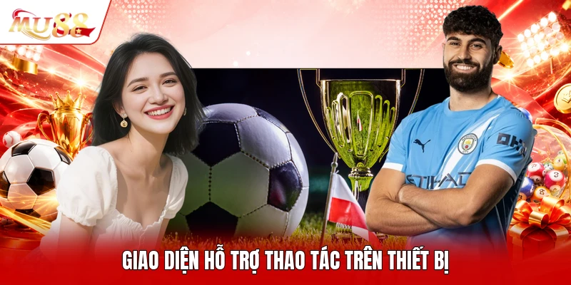 Giao diện hỗ trợ thao tác trên thiết bị